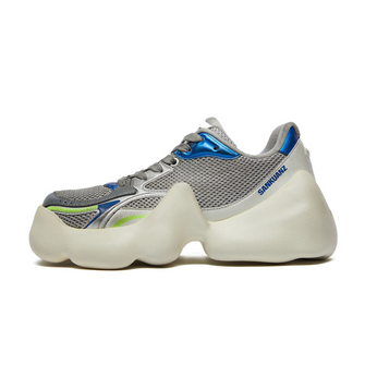 Bumpy Sneakers Silver White