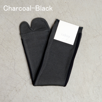 Tabi Line Socks Charcoal-Black 2