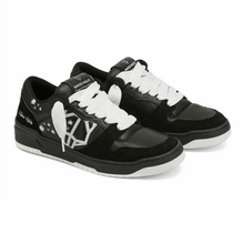 CM-00 Black Lth / Hairy Black Suede Combo